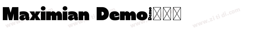 Maximian Demo字体转换